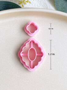 Organic Shape Clay Earring Cutters, Boho Earring Cutters For Polymer Clay - Baby Pink - View 15