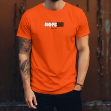 Nop Mood Men's T-Shirt Unisex Premium Streetwear Shirt Super Promotion - 橘色 - 查看 2