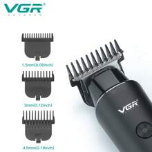 VGR Zero Cutting 男士可充电胡须修剪器理发器专业电动无绳理发器 V-933 - 黑色 - 查看 6