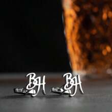 1 Khuy măng sét tên tùy chỉnh, Phong cách ngắn gọn, Phụ kiện đám cưới được cá nhân hóa Quà tặng chú rể & phù rể, Quà tặng độc đáo có thể tùy chỉnh, Quà tặng cặp đôi, Quà tặng gia đình - Nhiều màu - Xem 6