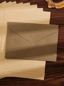 10 件套信封套装、办公室信封、婚礼邀请卡、西式商务邀请函、节日礼物、派对装饰信封卡、多种款式和颜色、羊毛混纺纹理、DIY 文具、纯色邀请函、圣诞节