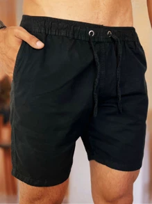 La.Bless Men's Twill Short Bermuda Men's Denim Various Colors - 黑色 - 查看 1