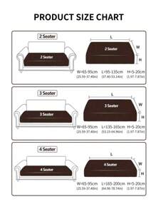 1pc Printed Stretch Sofa Seat Cover, L-Shaped Sofa Cover, Separate Sofa Cushion Covers, Furniture Protector, Elastic Sofa Seat Covers - Light Grey - View 5