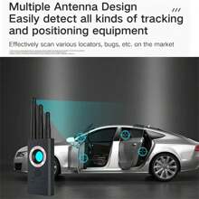 Rechargeable Portable Privacy Scanner - Accurately Detects Hidden Cameras, Wireless Infrared Cameras, And USB Charging Eavesdroppers For Advanced Security And Privacy Protection - No Wireless Signal Transmission Function For Added Peace Of Mind