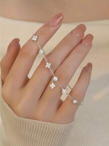 1 Pc Simple Cute Fashion Exquisite Honeysuckle Chain Bracelet Suitable For Ladies Girlfriend Birthday Jewelry Gift Holiday