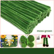 Standard Size Root Brushes Bulk: 6mm X 11.8 Inches, Moss Green Pipe Cleaning Brushes - Optional 100/200/300/500 Pieces, Suitable For Reliable DIY Crafts And Art Projects - A-021 Moss Green - View 18