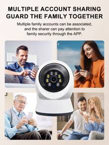 Teruhal 1 Camera an ninh trong nhà WiFi không dây 1080P HD, Âm thanh hai chiều 355°, Phát hiện chuyển động AI, Đẩy báo động 2.4G, Giám sát video, Điều khiển từ xa, Camera vòm toàn cảnh, Tương thích với thẻ SD/TF 128G, Lưu trữ đám mây, ỨNG DỤNG di động, USB Camera Mạng 5V, Quà Tặng Điện Tử - trắng - Xem 9