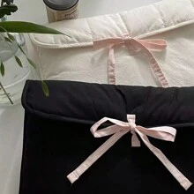 1 件白色芭蕾舞者风格加垫 IPad/平板电脑保护套，抽绳封口适合 11 英寸、13 英寸、13.3 英寸、14 英寸笔记本电脑，适合送给朋友的多功能礼物，返校教室笔记本电脑保护套电脑包旅行笔记本电脑保护套笔记本电脑包笔记本电脑包女士教师平板电脑包公文包大学电脑包宿舍 - 白色 - 查看 5