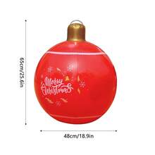 Bola inflable de PVC, decoración navideña para el hogar, adornos para árbol de Navidad, regalos de Navidad, decoración del hogar para Año Nuevo, Navidad