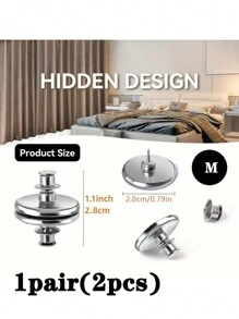 1/3/5/10 pares de sujetadores magnéticos para cortinas de tamaño mediano, anillos magnéticos resistentes para cortinas para reducción de ruido, fácil instalación sin herramientas