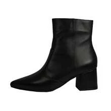 Luiza Sobreira Black Low Heel Short Boot Thin Toe Mod. 2080 - 黑色 - 查看 2