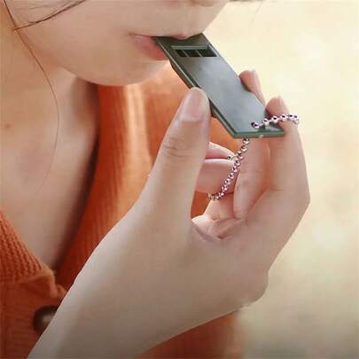 2pcs Premium Polyethylene Three-Frequency Outdoor Survival Whistle For Emergency Rescue, High-Frequency Distress Signaling, Earthquake Relief, And First Aid - Durable, Waterproof, And Compact Design