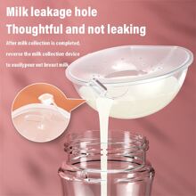 Milk Collector For Breastfeeding 2 Packs Breast Milk Catcher Silicone Breast Pad Nursing Cup Milk Saver For Nursing Moms Protect Sore Nipples Prevent Leaks - Multicolor - View 2