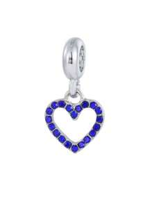 1 chiếc mặt dây chuyền đính đá thời trang đính trên giày cao gót, hình bướm, trăng lưỡi liềm, dép xăng đan bãi biển, sao biển, đồ uống, hoa hồng, vỏ sò, kẹo mút, bông tuyết, phụ kiện tự làm - Bạc - Xem 17