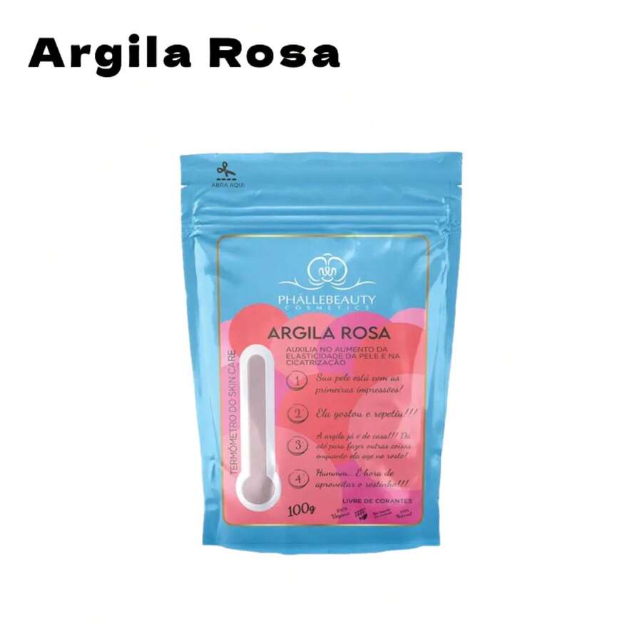 White, Yellow, Red, Black, Pink, Green Clay Powder And Clay Blend With Niacinamide Vegan Phallebeauty - Hồng - Xem 1