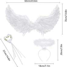 Halloween Devil Angel Wings Holiday Party S/L Adult Dress Up 1PC - Multicolor - View 4