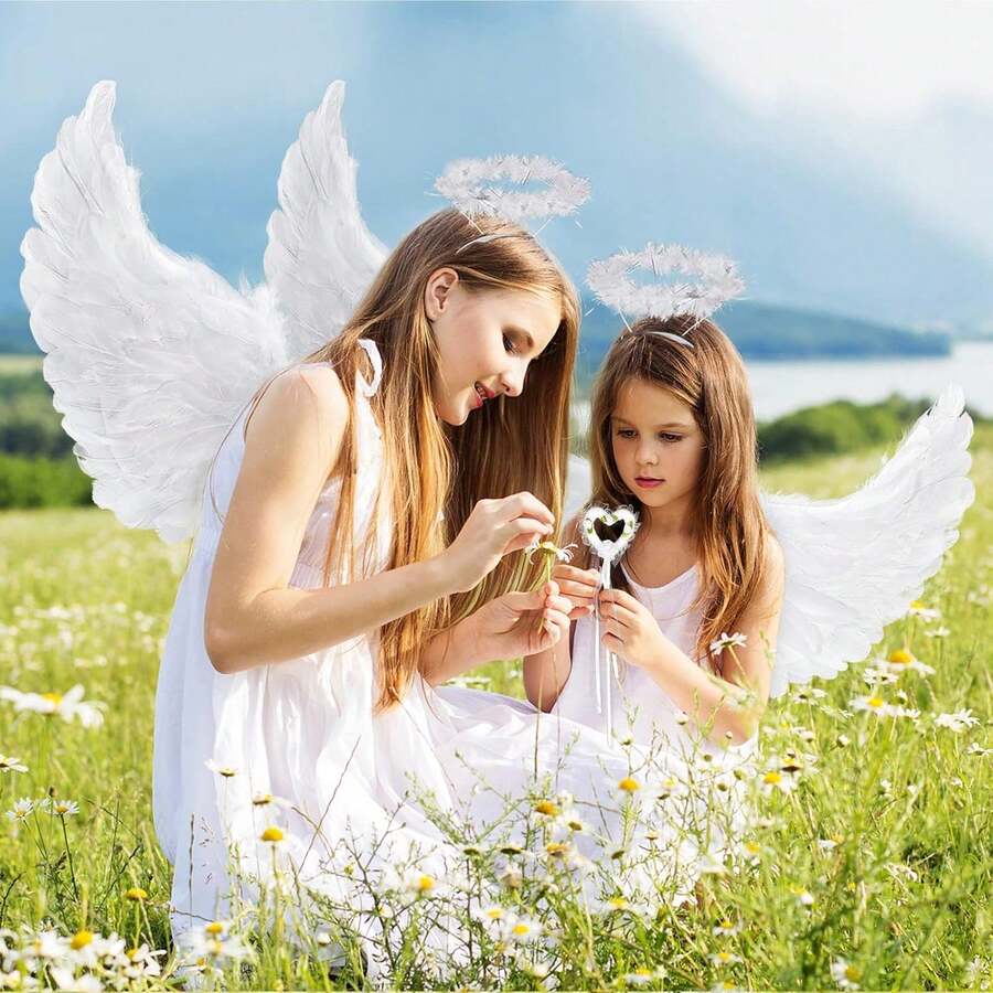 Halloween Devil Angel Wings Holiday Party S/L Adult Dress Up 1PC - Multicolor - View 1