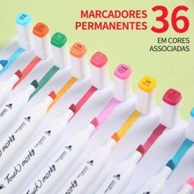 24/36/48/60 Colors Dual Tip Marker Pen/Art Painting/Watercolor/School/Office Supplies - 24 CÁI - Xem 5