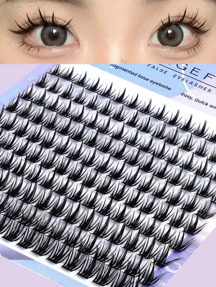 160pcs Manga Lash Extensions Anime Cosplay Spiky False Eyelashes DIY Individual False Eyelashes Japanese Eye Makeup Tool Cluster Lashes Wet Makeup Style For Daily Travel Parties Cosplaylash Clusters,Eyelash Clusters,Individual Eyelashes,Lashes,Fake Lashes