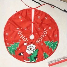 1 件圣诞印花树裙卡通印花圣诞树裙装饰节日场景装饰道具增添节日气氛主题派对装饰家居客厅装饰商场店铺装饰农家乐装饰,圣诞节 - 查看 7