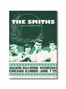 1 件，帆布印刷画，经典摇滚乐队史密斯乐队热门单曲《皇后乐队已死》复古海报，房间装饰用品，无框墙面艺术海报，客厅沙发背景装饰，门厅走廊装饰，家居装饰，卧室装饰，浴室装饰，房间装饰，办公室装饰，学校装饰，艺术礼品，PVC 硬管包装