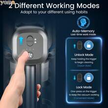 YOMA S100 Cordless Vacuum Cleaner, 350W Powerful Cordless Stick Vacuum, 7 Cell 2500mAh Battery Stick Vacuum Cordless Rechargeable, 6-In-1 Multifunction Lightweight Vacuum Cleaner For Home - Màu xanh lam - Xem 4