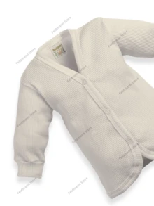 Kit 8 Pieces Of Baby Clothes For Boys And Girls 4 Long Sleeve Cardigan Blouse + 4 Cheap Ribbed Pants/Bags 100% Cotton Assorted - 米色 - 查看 6