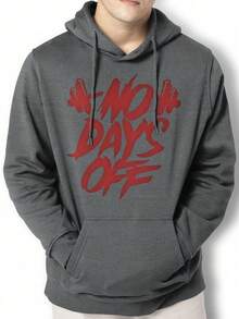 Moletom Coat No Days Off Gym Kangaroo Blouse IZPJ1 - Màu xám đen - Xem 1