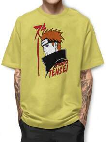 Pain Shinra Tensei Basic T-Shirt 100% Cotton GPJ1 Shirt - Giallo - Visualizzare 1