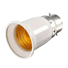 5PCS Lamp Sockets Conversion Holder Led Lamp Bulb Bases Converters B22 To E27 Lamp Sockets Light Adapter Bulb Bases Holders - White - View 5