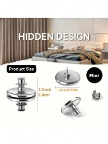 1/3/5/10 pares de sujetadores magnéticos para cortinas de tamaño mediano, anillos magnéticos resistentes para cortinas para reducción de ruido, fácil instalación sin herramientas