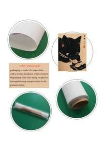 1 幅现代艺术帆布海报，可爱猫咪绘画艺术海报，卧室、客厅、餐厅、厨房、书房、浴室、走廊、酒吧、咖啡厅、宿舍、墙壁艺术、家居装饰的理想礼物 - 彩色 - 查看 11