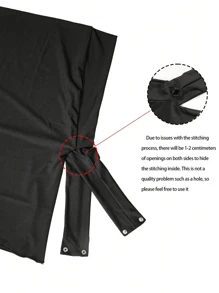 Awegeo Khăn trùm đầu kiểu băng đô màu trơn dành cho nữ, có chun và khóa cài - Kiểu dáng thời trang, mềm mại và thoải mái, khăn trùm đầu thường ngày tiện dụng. - Màu xanh hải quân - Xem 5