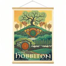 BAEMEFLE Vintage Middle-Earth Travel Poster, Solid Color Pattern, Map Theme, High-Quality Art Print, Suitable For Travelers Home Decor Series - Multicolor - View 8
