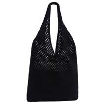 Beach Tote Bag Crochet Bags For Women - Summer Knit Bags - Light Brown - View 2
