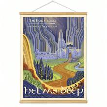 BAEMEFLE Vintage Middle-Earth Travel Poster, Solid Color Pattern, Map Theme, High-Quality Art Print, Suitable For Travelers Home Decor Series - Multicolor - View 14