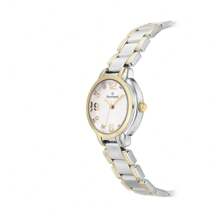 ROMMANEL WOMEN'S SILVER AND GOLD ANALOG ROUND WATCH WITH NUMBER CRYSTALS AND GOLDEN HAND 650011 - 銀色 - 查看 6