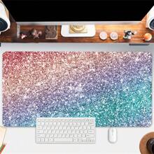 1个粉红色和红色抽象花朵图案的大号电脑鼠标垫 - 美观防滑橡胶桌面垫，适用于办公室 - 送给男友/女友的完美礼物，办公桌配件，办公用品，办公桌配件，鼠标垫，桌面鼠标垫 - 彩色 - 查看 14