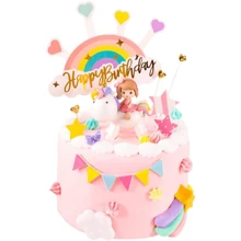ユニコーンケーキトッパー ミニユニコーンフィギュア ケーキデコレーション用 誕生日パーティー装飾 - ユニコーン - チェックする 6