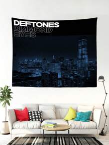 1 Tấm thảm treo tường họa tiết ban nhạc cổ điển thích hợp cho người yêu âm nhạc, tấm thảm trang trí bìa album cá nhân hóa, tấm thảm treo tường bằng polyester thích hợp cho tiệc âm nhạc, hợp xướng, phòng thu, phòng khách, phòng ngủ, phòng ký túc xá, tấm thảm trang trí nhà, vải treo tường, vải nền, chống mài mòn, gói miễn phí lắp đặt, đồ dùng trong phòng, nghệ thuật treo tường, cờ cho phòng, thảm treo tường, tấm thảm treo tường - màu đen - Xem 3