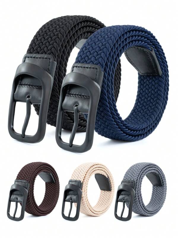 1pc Men's Elastic Waist Belt With Pin Buckle, Business Casual Golf Belt, Breathable Comfortable Adjustable Pants Belt For Daily Wear No-Drill Summer, School Casual, Business, Boyfriend Husband Father Dad Men Gift, Daily Wear, Fashion, Teen, Outdoor, Vacation, Athletic, Travel, Street, Boho, Vintage Fall, Autumn, Halloween Autumn-Winter Accessories,Suitable For Teens, Youth,Men,Casual, Outdoor, Athletic, Vacation, Graduation Gifts, Birthday, Daily Wear