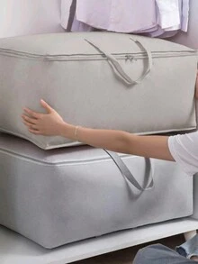 Túi đựng quần áo bằng vải không dệt chống thấm nước và chống ẩm cho gia đình, du lịch và chuyển trường Đồ dùng học tập trở lại trường Đồ dùng ký túc xá thiết yếu Túi chần bông Trang trí Trang trí mùa thu Trang trí lễ hội Trang trí phòng Trang trí nhà Trang trí mùa thu Trang trí phòng ngủ - Xám - Xem 3