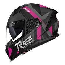 Race Tech Volt Abstrak Matte Black / Pink Helmet - màu đen - Xem 1