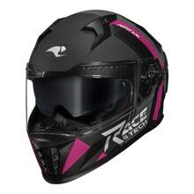 Race Tech Volt Abstrak Matte Black / Pink Helmet - màu đen - Xem 6