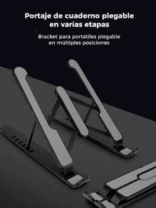 Soporte Ergonómico para Computadora Portátil: Mejora tu Postura y Comodidad con un Diseño Ajustable y Portátil-Soporte Elevador para Laptop: Solución Compacta y Ajustable para un Espacio de Trabajo Más Cómodo y Saludable