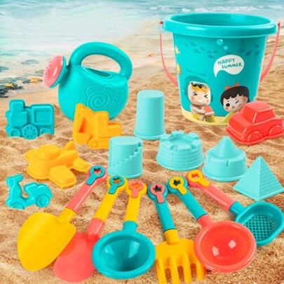 Juego de juguetes de playa para niños, juego de arena de verano al aire libre con regadera, pala, herramientas de juego con agua para niños, regalo de vuelta a la escuela