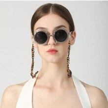 1 件装街头风格休闲亚克力眼镜链时尚太阳镜挂绳防滑眼镜配件女士眼镜配饰 - 彩色 - 查看 3