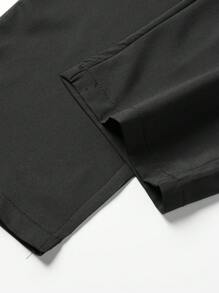 Pantaloni ușori, cu uscare rapidă, pentru bărbați, stilul Boyfriend, negri, pantaloni casual slim din plasă, respirabili, pentru exterior