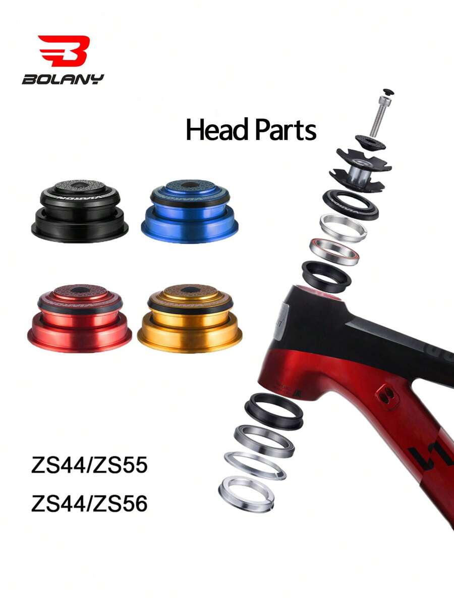 BOALNY 铝合金耳机，山地自行车耳机 44*55 44*56 轴承，自行车维修配件 - 彩色 - 查看 1