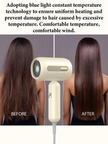 CRASTS 专业吹风机，快干低噪音，配有一个用于卷发器和直发器的空气收集喷嘴，3 种设置适用于风力和家庭及沙龙使用，护发礼物 - 查看 5